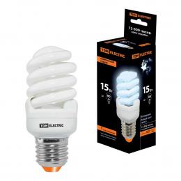 Изображение продукта Лампа энергосберегающая TDM Electric E27 15W 4000K матовая SQ0323-0186 